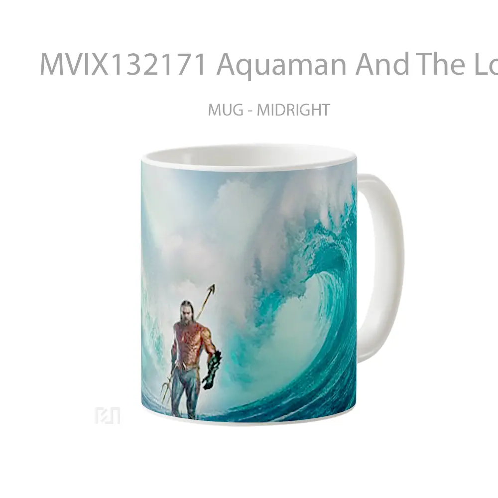 Mug Aquaman And The Lost Kingdom V2 Gelas Superhero - All-side / Desain