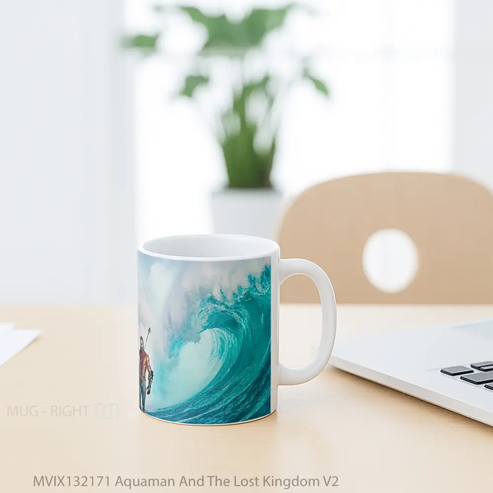 Mug Aquaman And The Lost Kingdom V2 Gelas Superhero - All-side / Desain