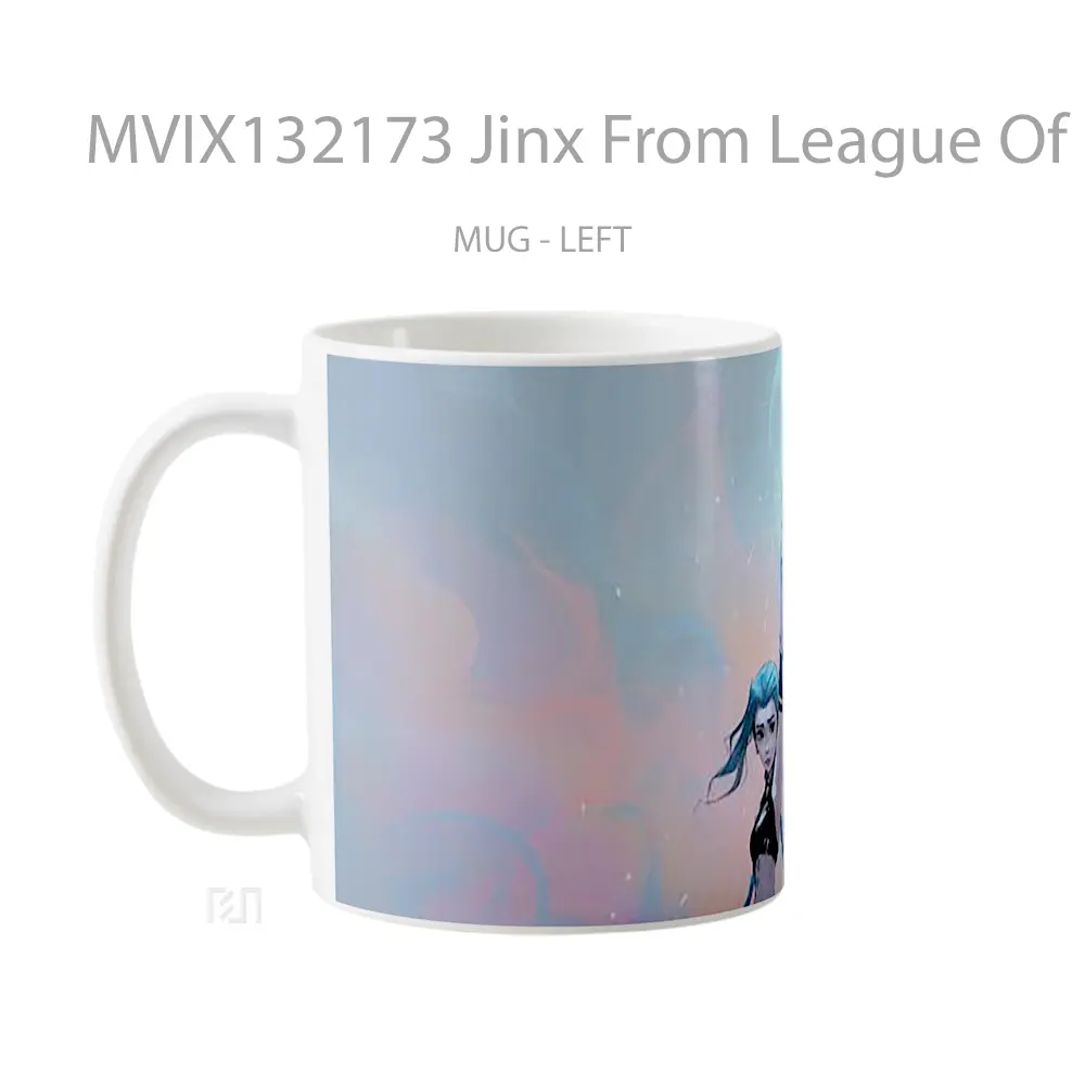 Mug Jinx From League Of Legends V1 Cangkir Gamer - All-side / Desain