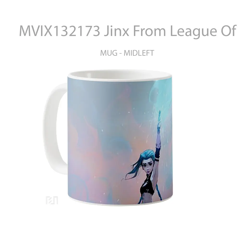Mug Jinx From League Of Legends V1 Cangkir Gamer - All-side / Desain