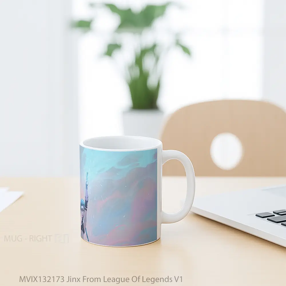 Mug Jinx From League Of Legends V1 Cangkir Gamer - All-side / Desain