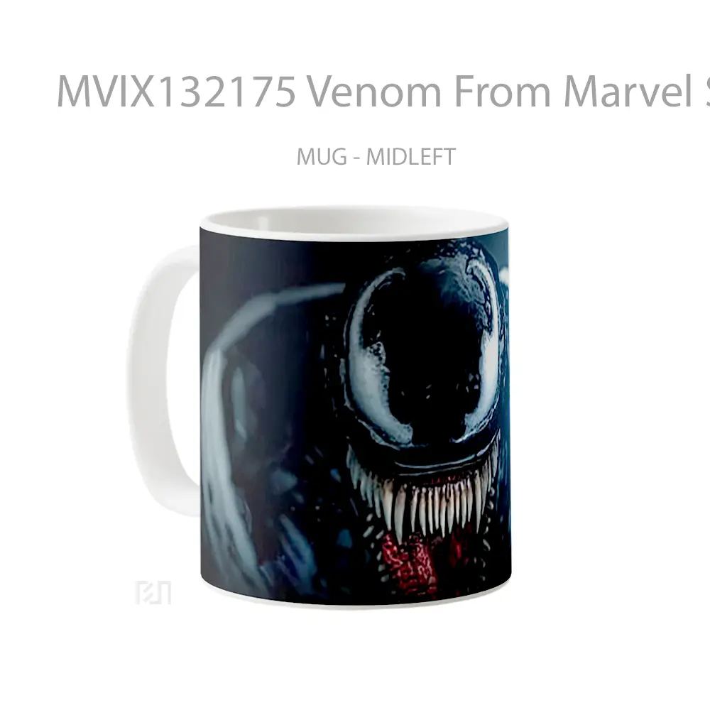 Mug Venom From Marvel Spider Man 2 Gelas Superhero - All-side / Desain