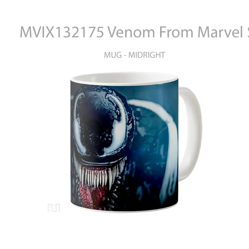 Mug Venom From Marvel Spider Man 2 Gelas Superhero - All-side / Desain