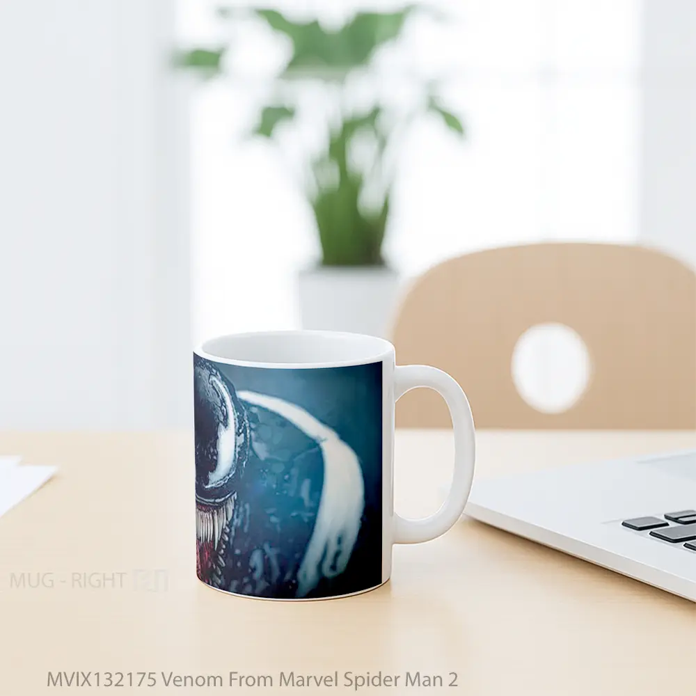 Mug Venom From Marvel Spider Man 2 Gelas Superhero - All-side / Desain