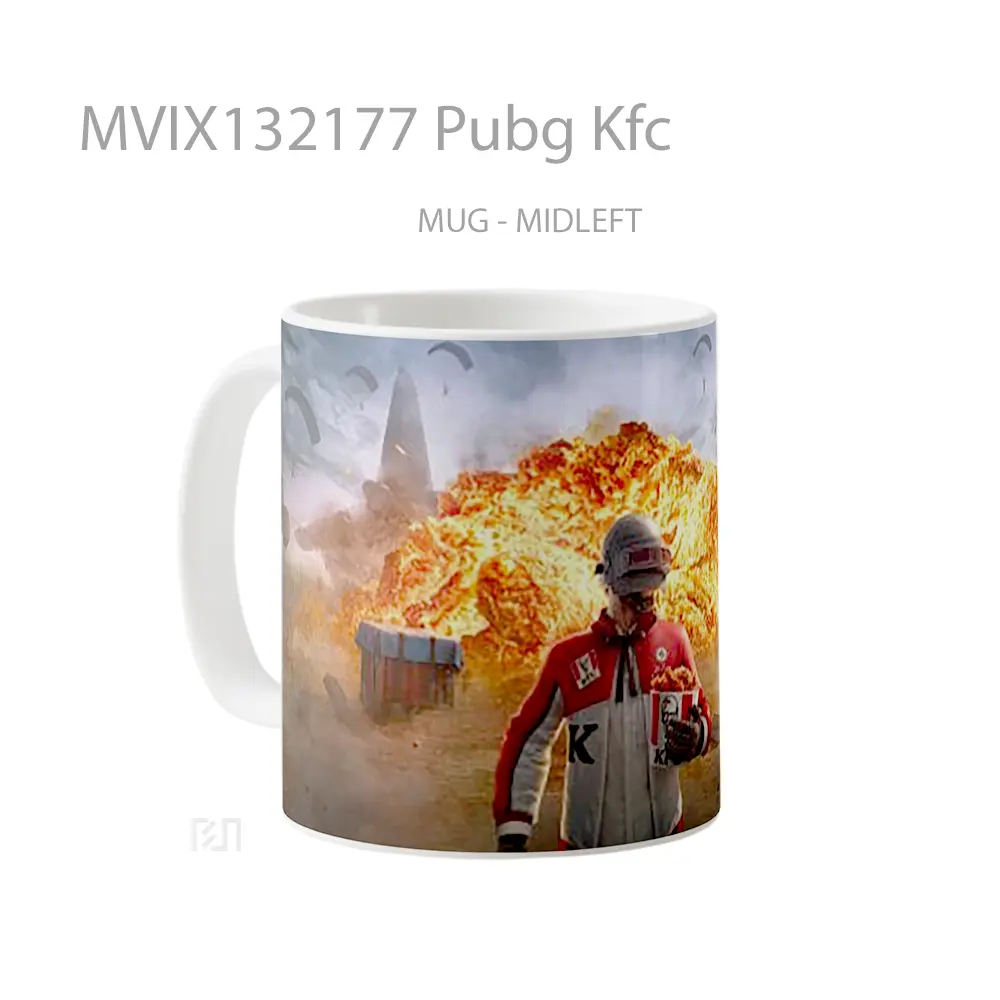 Mug Pubg Kfc Cangkir Gamer - All-side / Desain