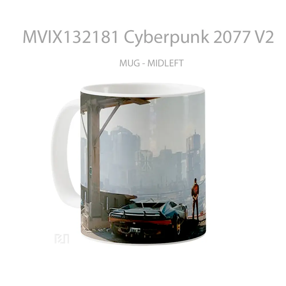 Mug Cyberpunk 2077 V2 Cangkir Gamer - All-side / Desain