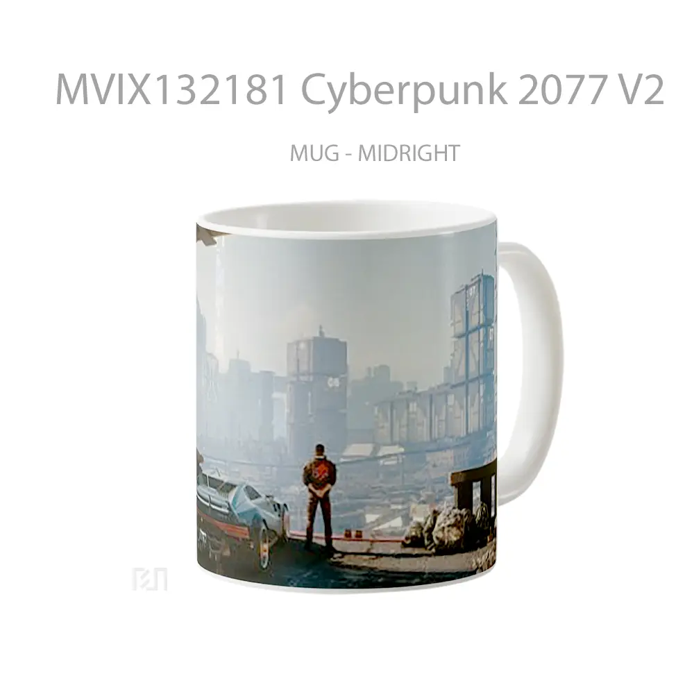 Mug Cyberpunk 2077 V2 Cangkir Gamer - All-side / Desain