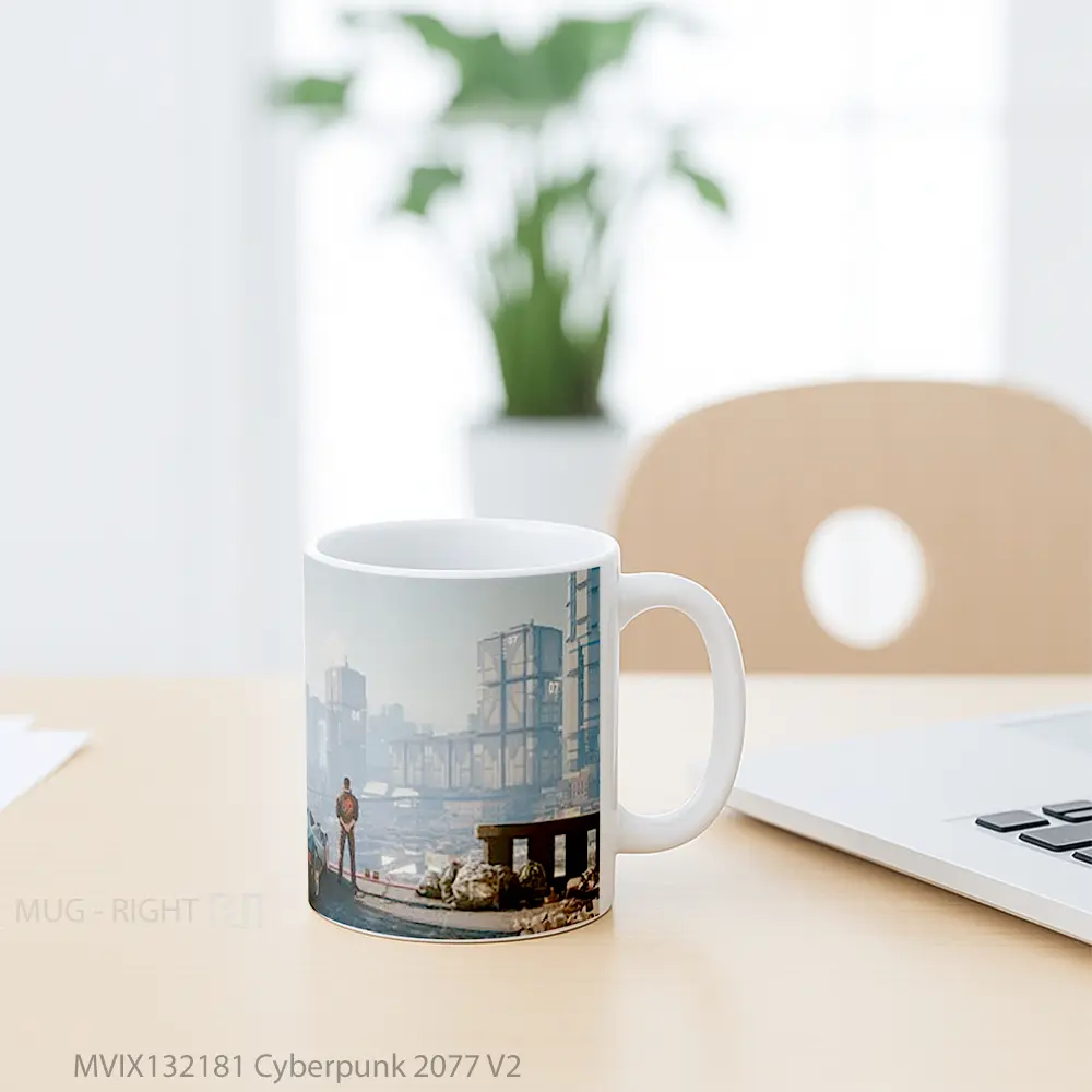 Mug Cyberpunk 2077 V2 Cangkir Gamer - All-side / Desain