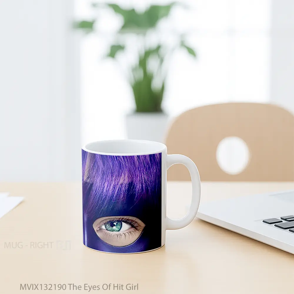 Mug The Eyes Of Hit Girl Gelas Keramik Unik - All-side / Desain