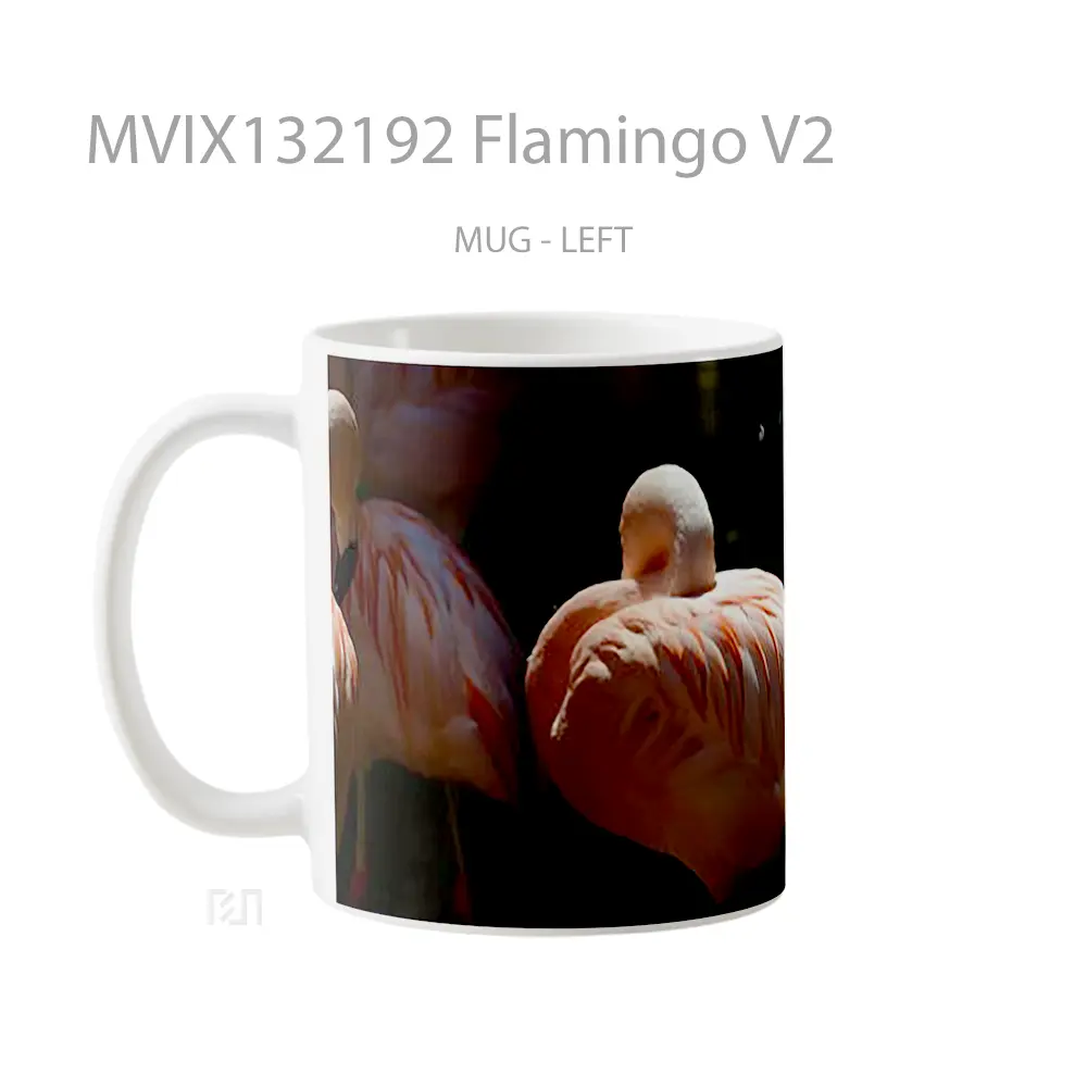 Mug Flamingo V2 Gelas Keramik Unik - All-side / Desain