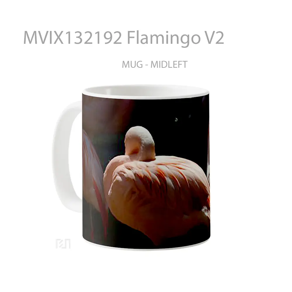 Mug Flamingo V2 Gelas Keramik Unik - All-side / Desain