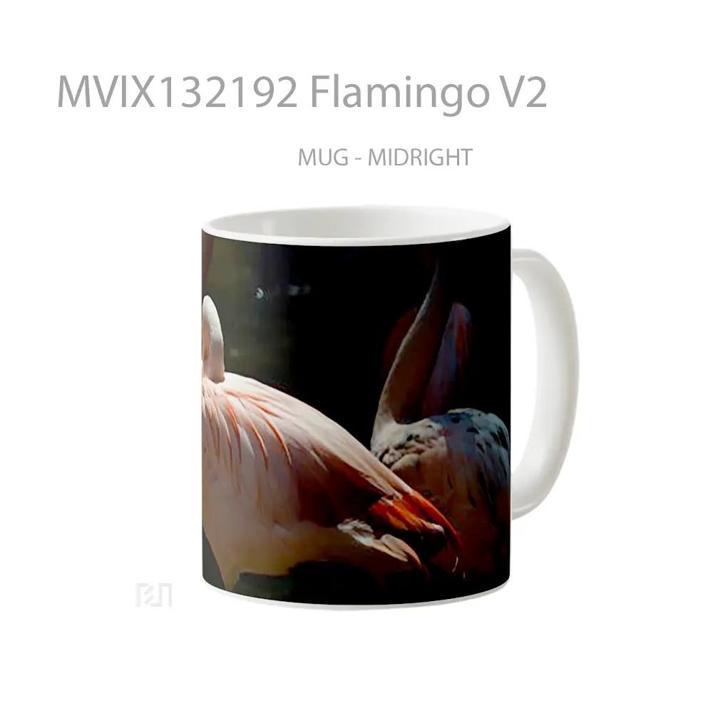 Mug Flamingo V2 Gelas Keramik Unik - All-side / Desain