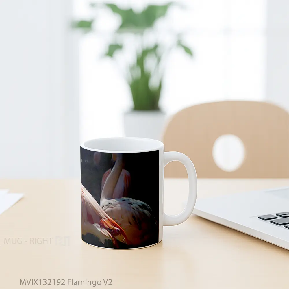 Mug Flamingo V2 Gelas Keramik Unik - All-side / Desain