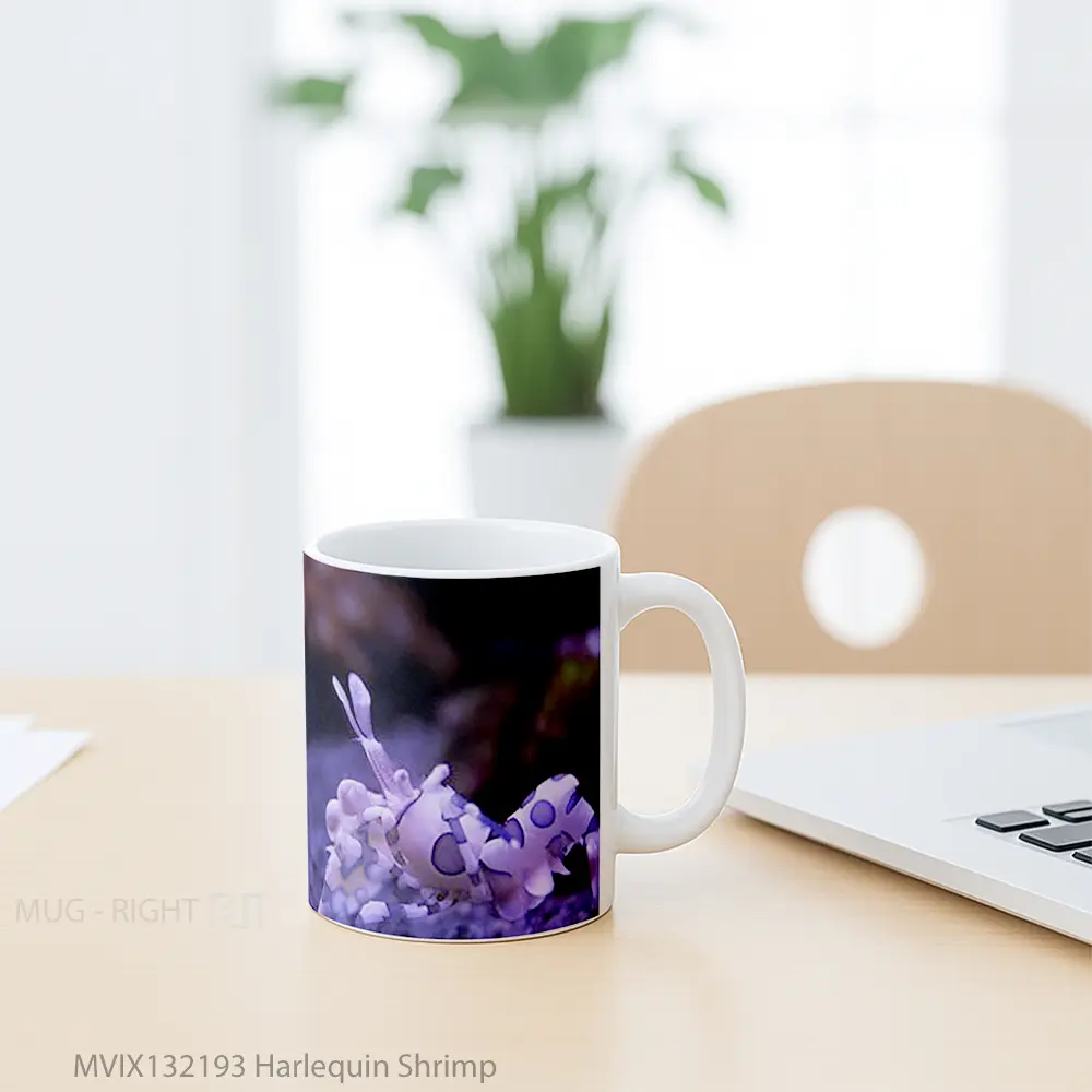 Mug Harlequin Shrimp Gelas Keramik Unik - All-side / Desain