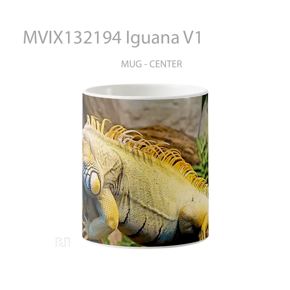 Mug Iguana V1 Gelas Keramik Unik
