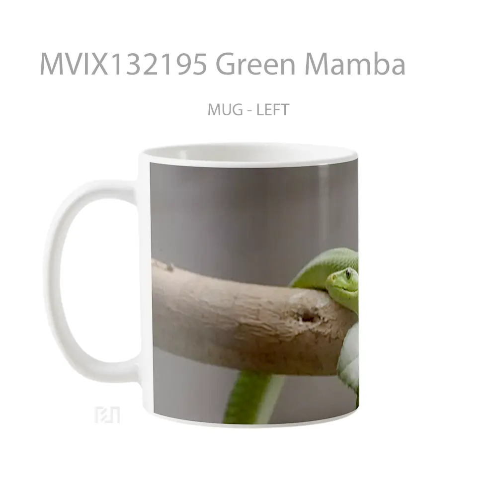 Mug Green Mamba Gelas Keramik Unik - All-side / Desain
