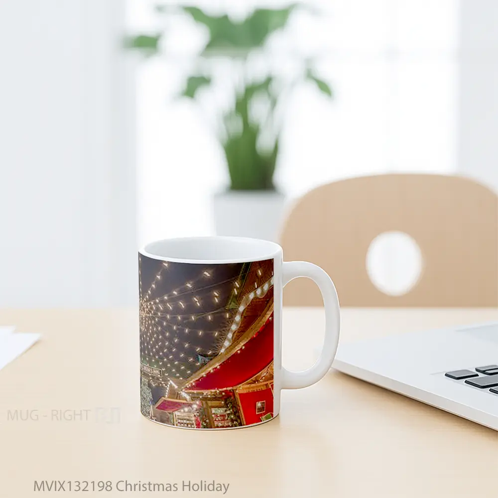 Mug Christmas Holiday Gelas Keramik Unik - All-side / Desain