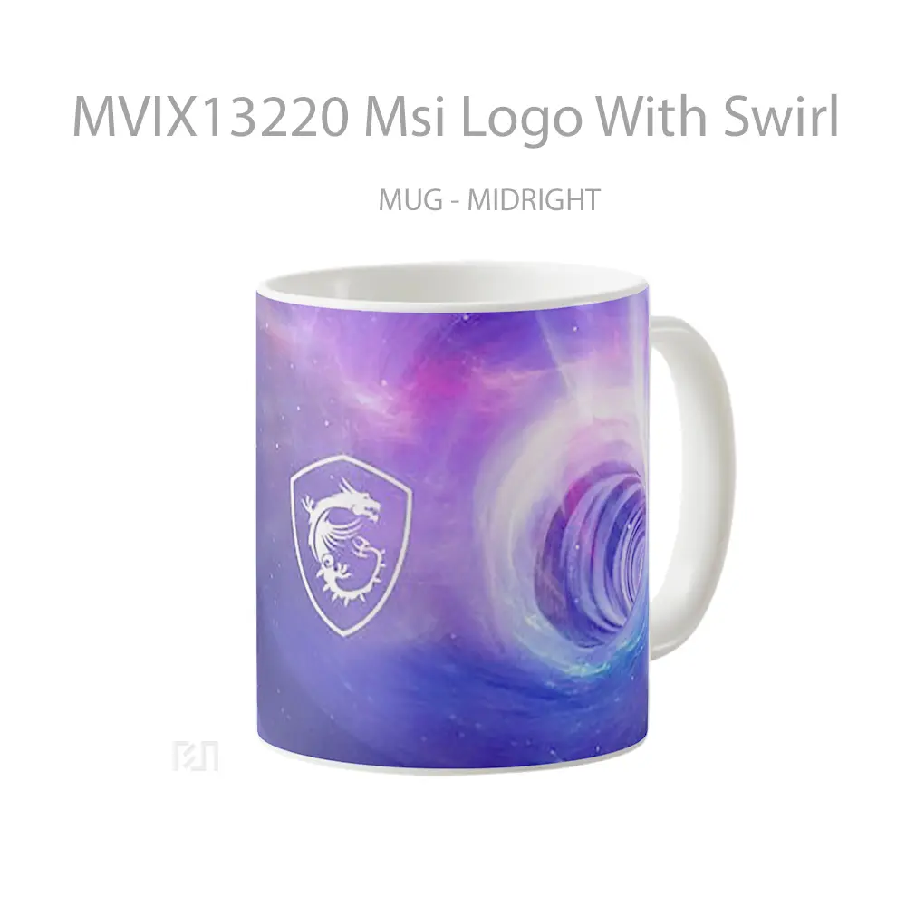 Mug Msi Logo With Swirl Gelas Keramik Unik - All-side / Desain