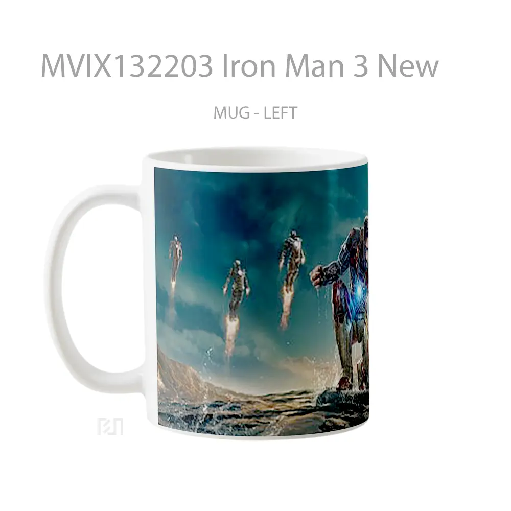 Mug Iron Man 3 New Gelas Superhero - All-side / Desain