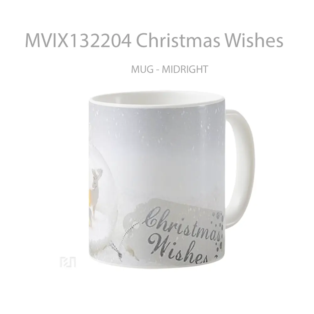 Mug Christmas Wishes Gelas Keramik Unik - All-side / Desain