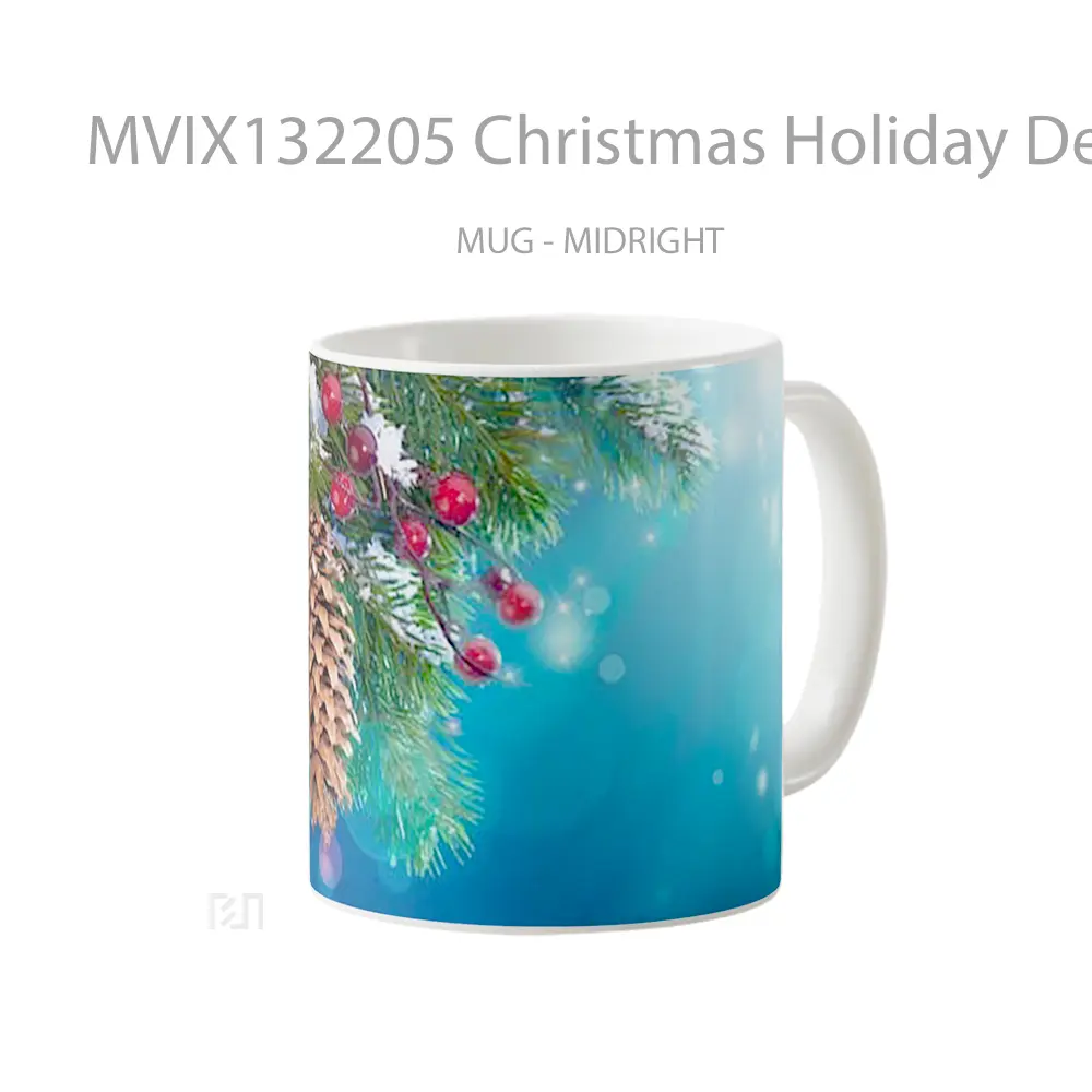 Mug Christmas Holiday Decorations Gelas Keramik Unik - All-side / Desain
