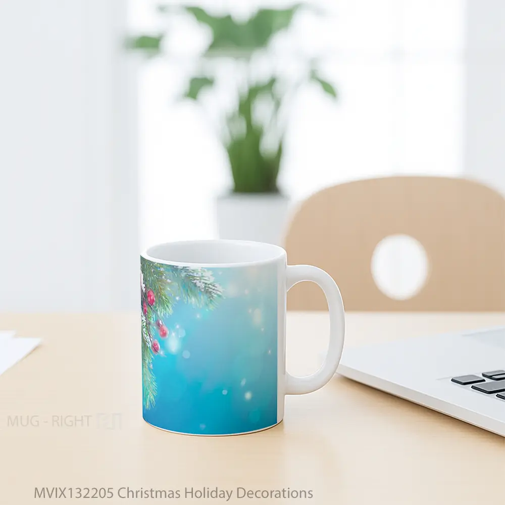 Mug Christmas Holiday Decorations Gelas Keramik Unik - All-side / Desain
