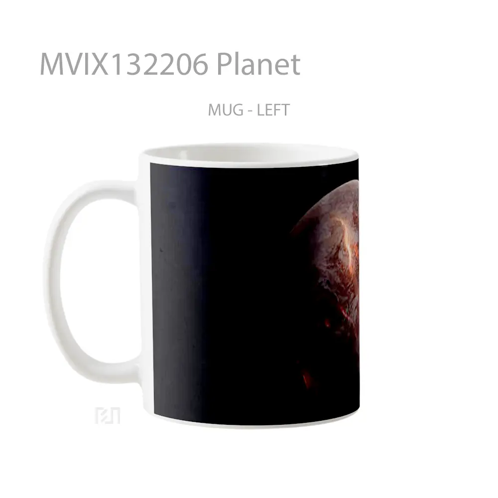 Mug Planet Gelas Astronomi - All-side / Desain