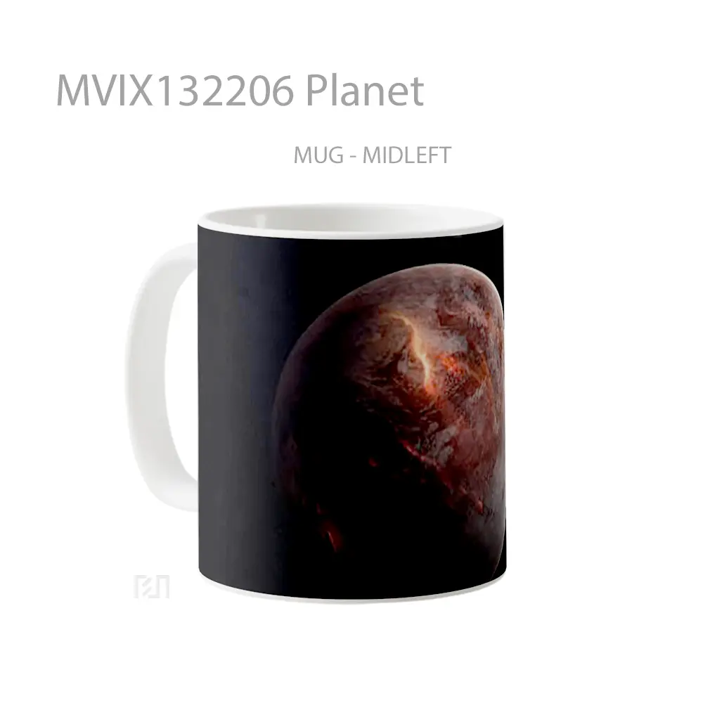 Mug Planet Gelas Astronomi - All-side / Desain