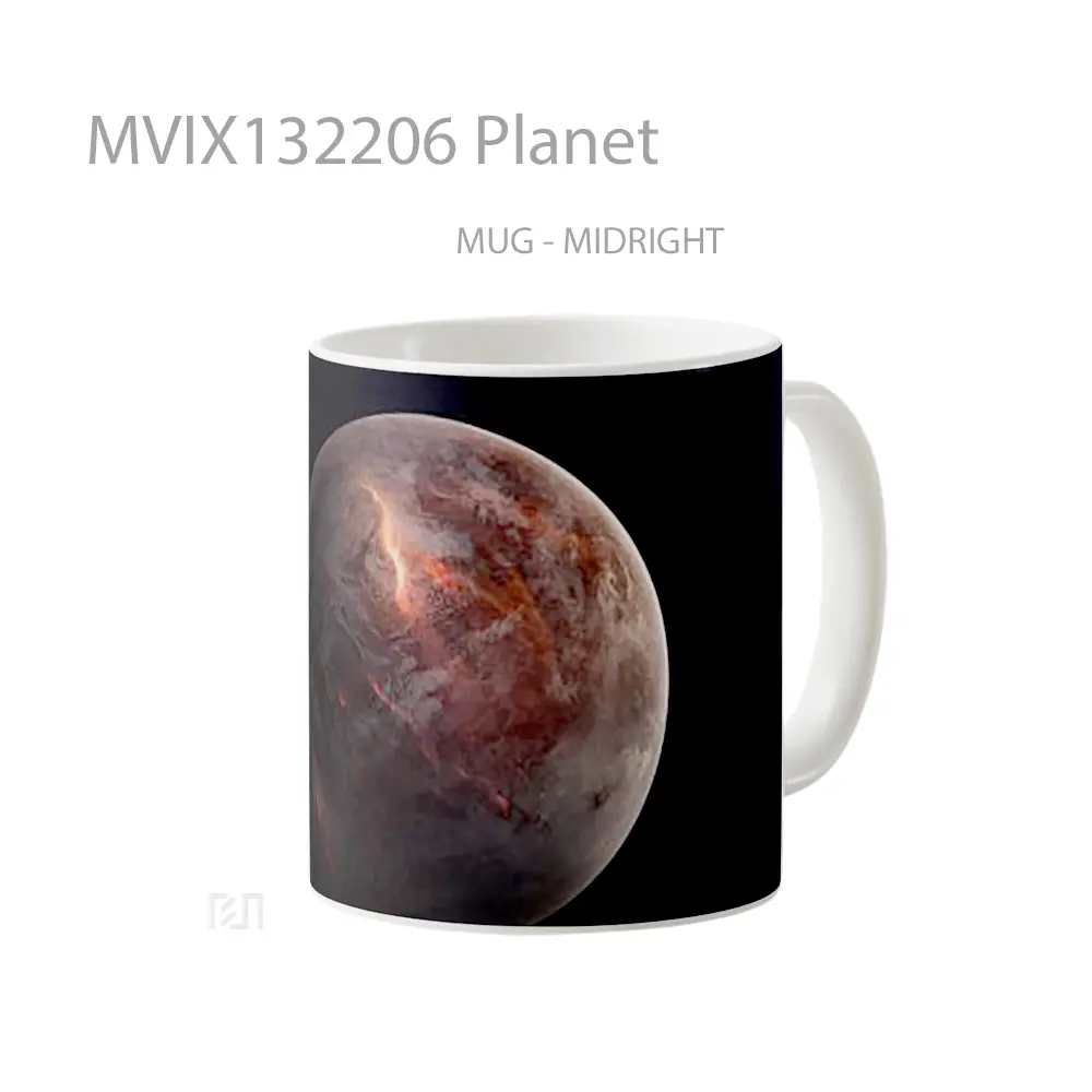 Mug Planet Gelas Astronomi - All-side / Desain