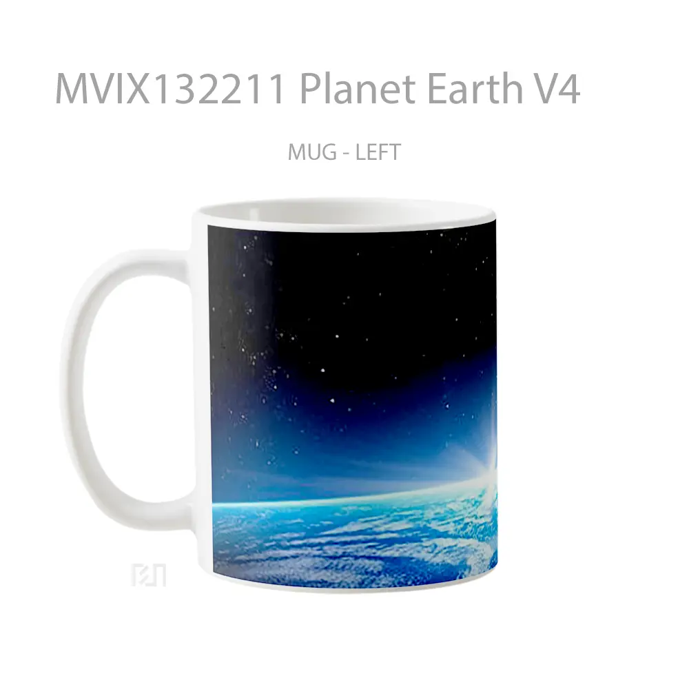 Mug Planet Earth V4 Gelas Astronomi - All-side / Desain