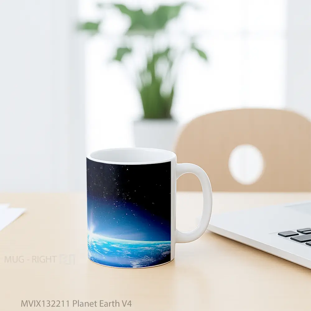 Mug Planet Earth V4 Gelas Astronomi - All-side / Desain