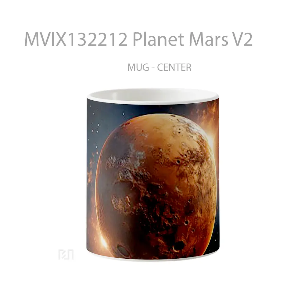 Mug Planet Mars V2 Gelas Astronomi