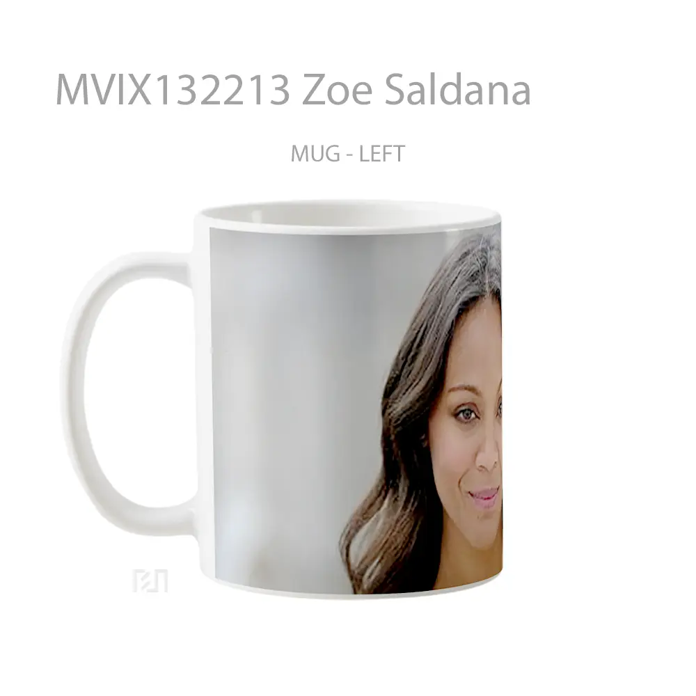 Mug Zoe Saldana Gelas Keramik Unik - All-side / Desain