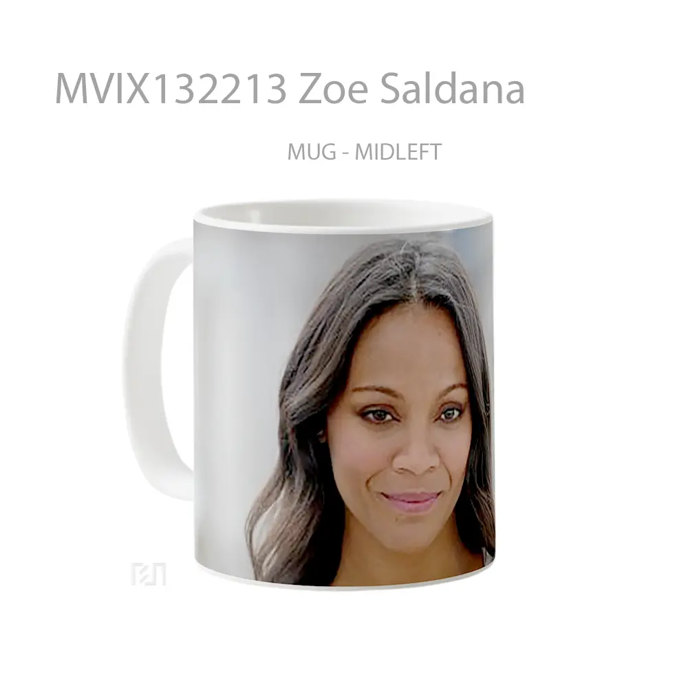 Mug Zoe Saldana Gelas Keramik Unik - All-side / Desain