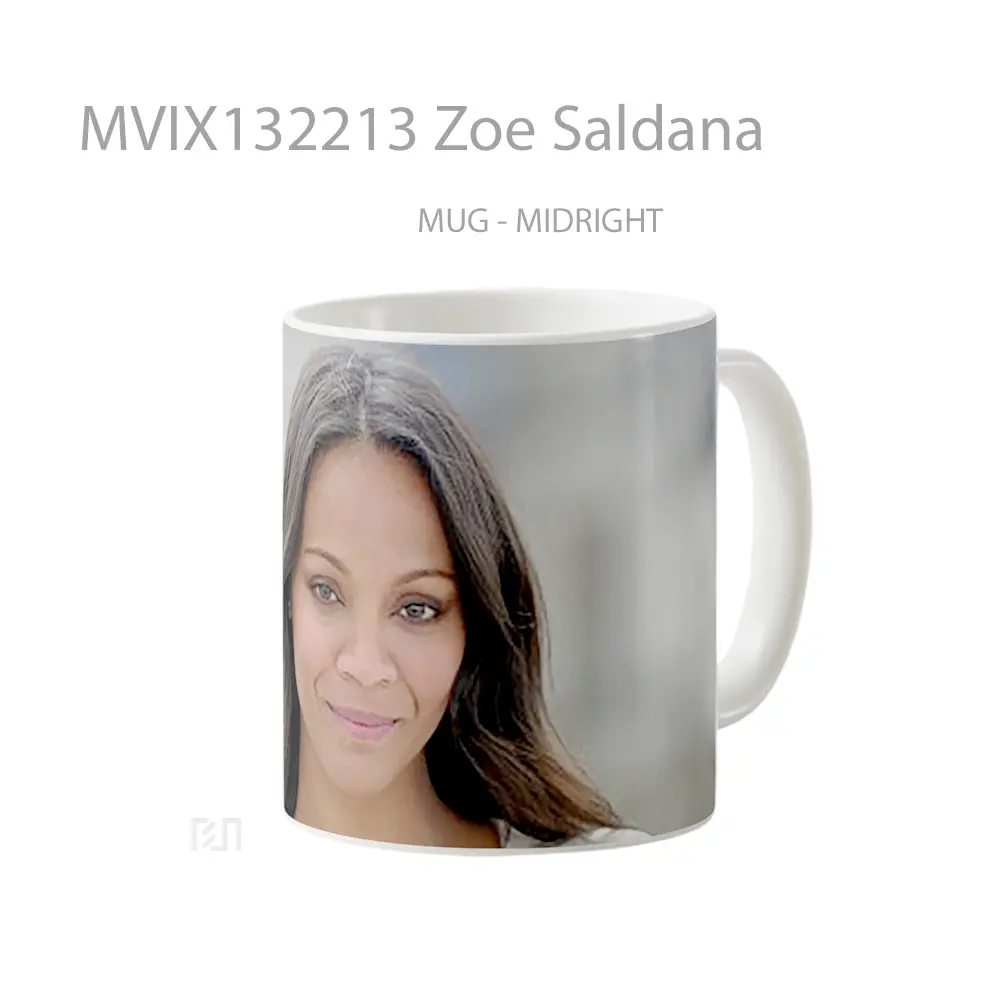 Mug Zoe Saldana Gelas Keramik Unik - All-side / Desain