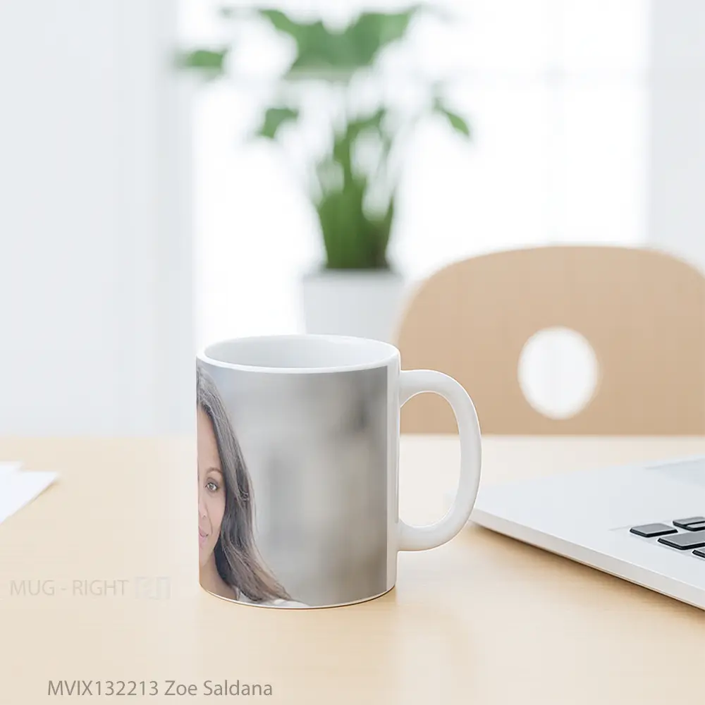 Mug Zoe Saldana Gelas Keramik Unik - All-side / Desain