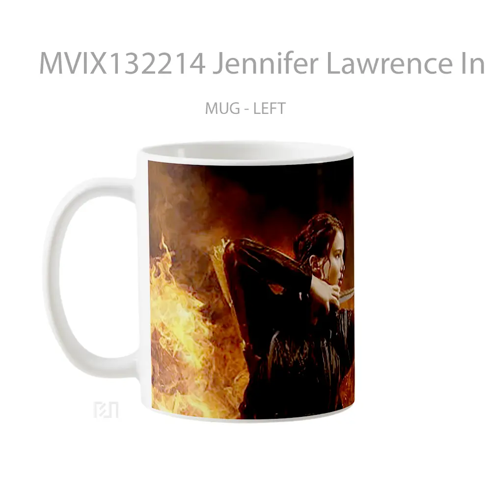 Mug Jennifer Lawrence In The Hunger Games Gelas Keramik Unik - All-side / Desain