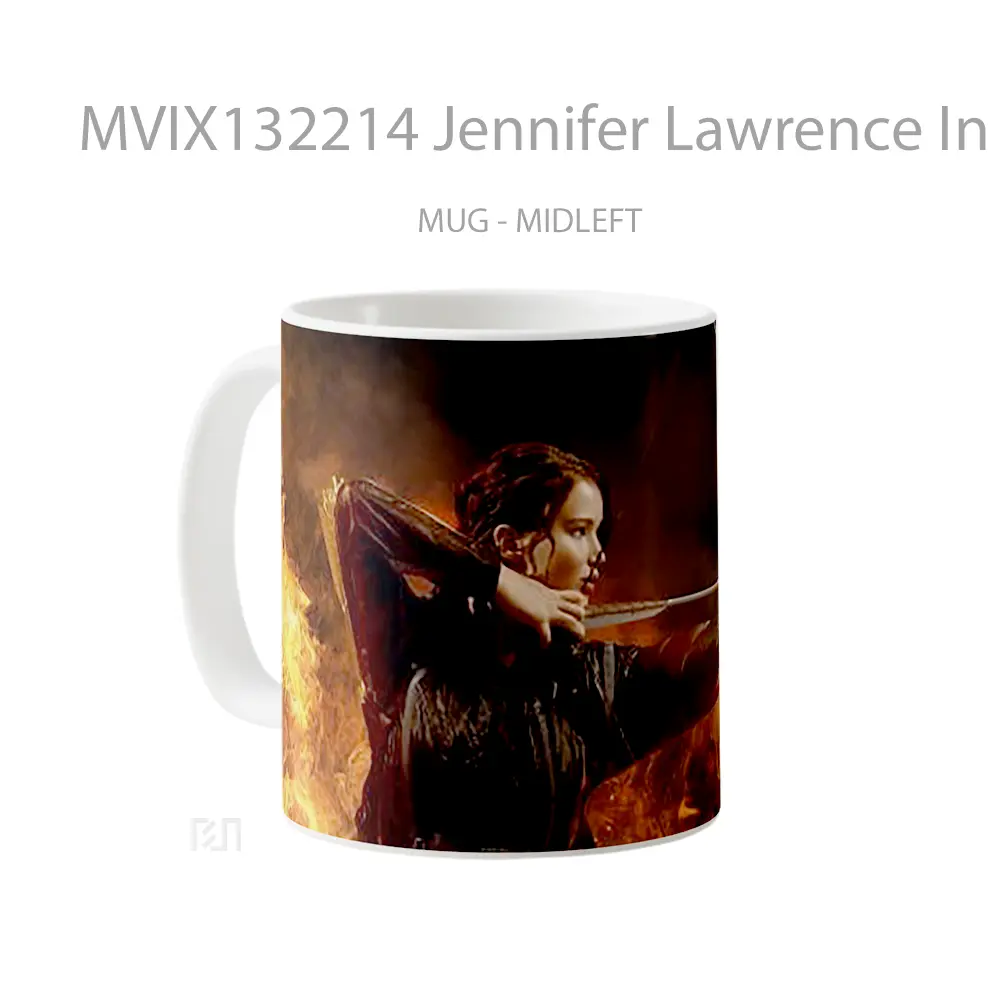 Mug Jennifer Lawrence In The Hunger Games Gelas Keramik Unik - All-side / Desain