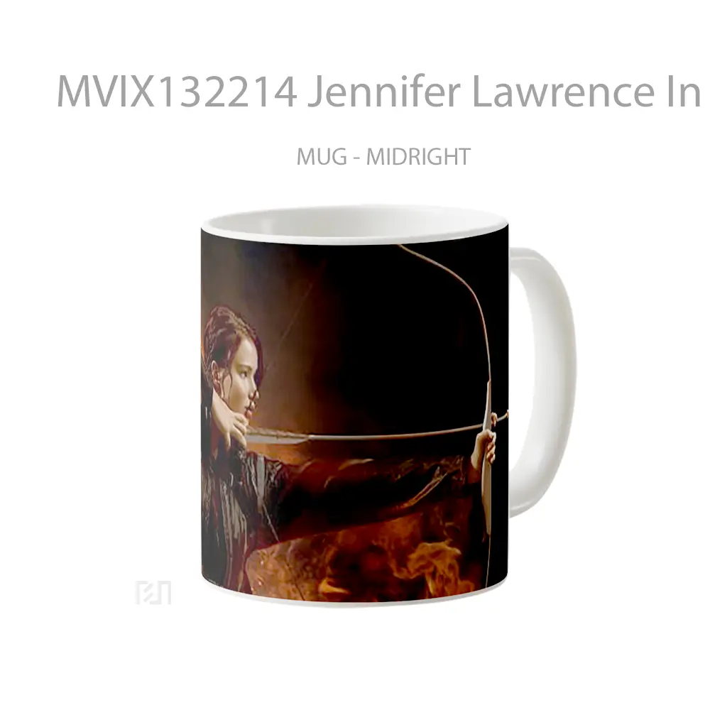 Mug Jennifer Lawrence In The Hunger Games Gelas Keramik Unik - All-side / Desain
