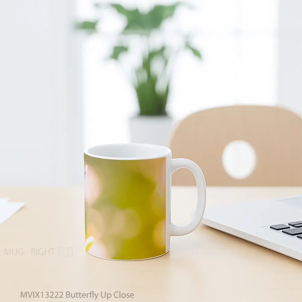 Mug Butterfly Up Close Gelas Hewan Lucu - All-side / Desain