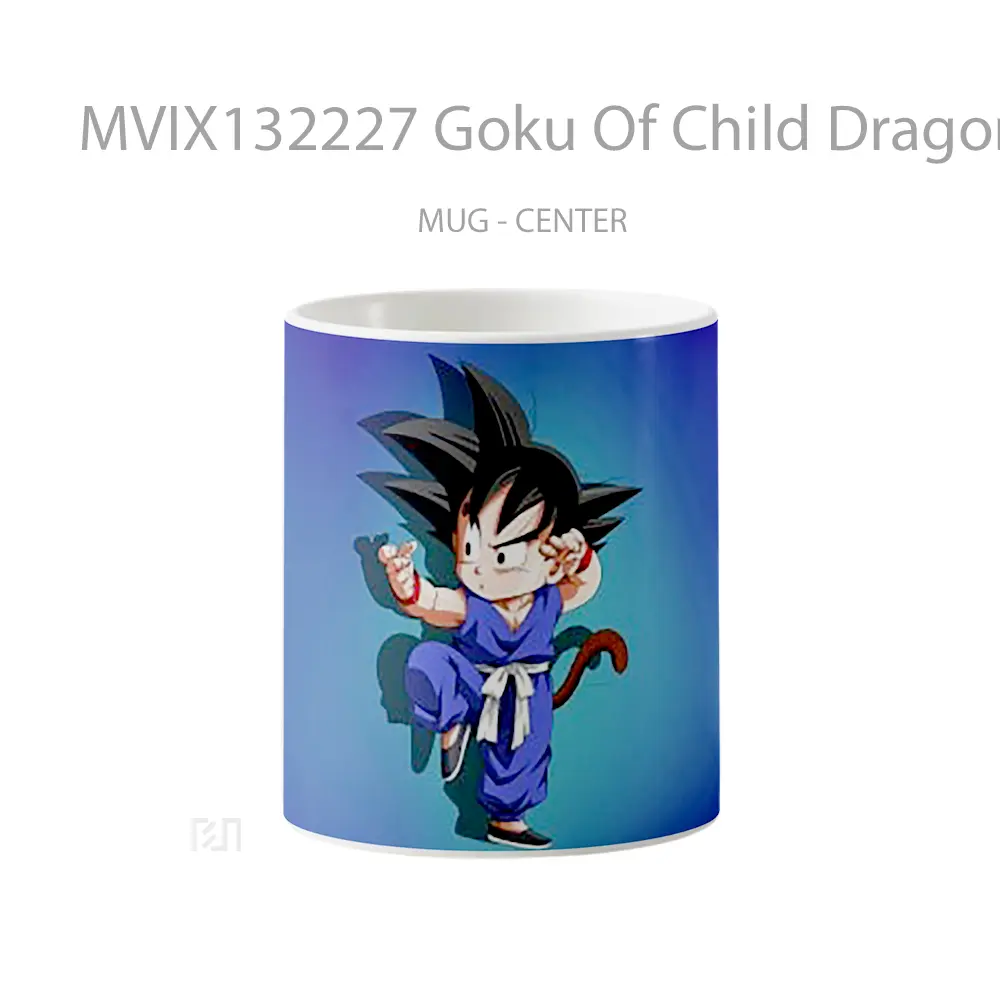 Mug Goku Of Child Dragon Ball Minimalist Cangkir Anime