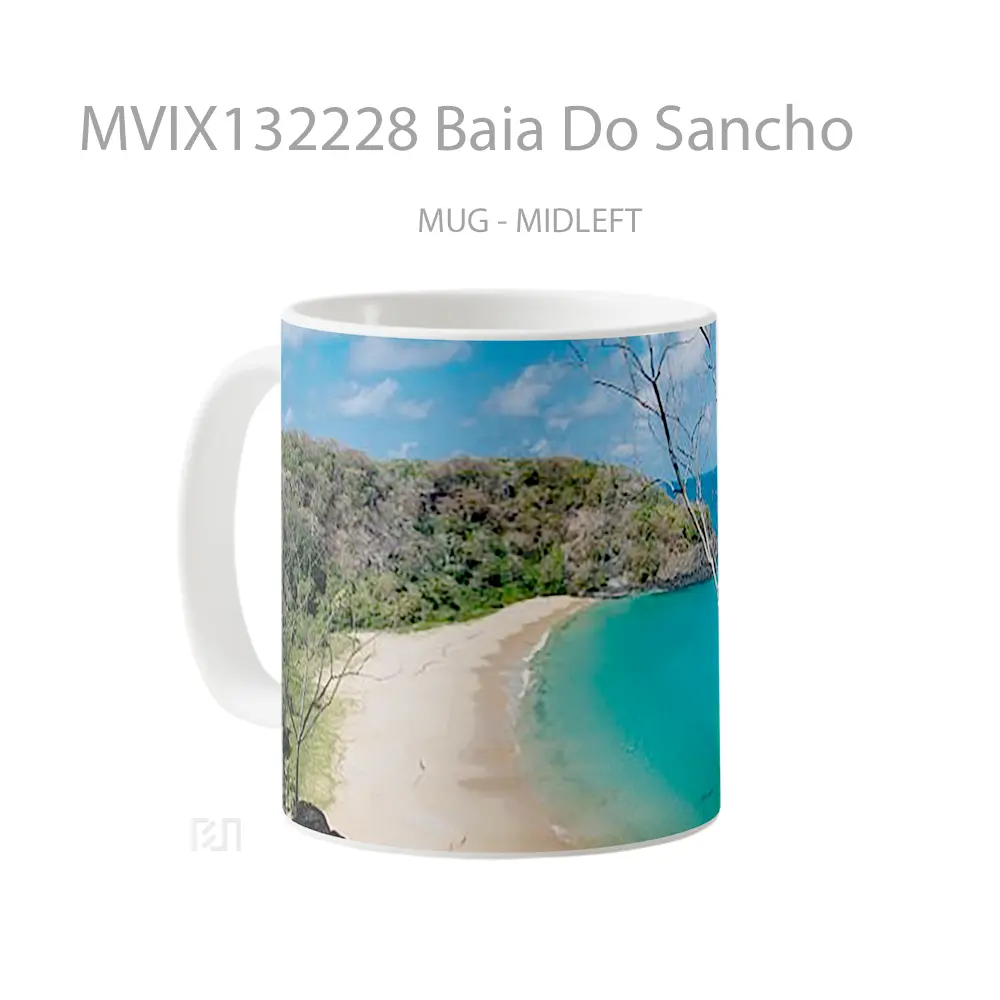 Mug Baia Do Sancho Gelas Keramik Unik - All-side / Desain
