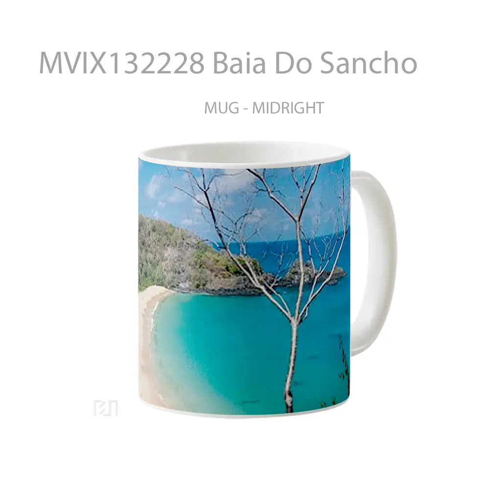 Mug Baia Do Sancho Gelas Keramik Unik - All-side / Desain