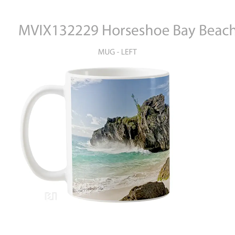 Mug Horseshoe Bay Beach Gelas Pemandangan Alam - All-side / Desain