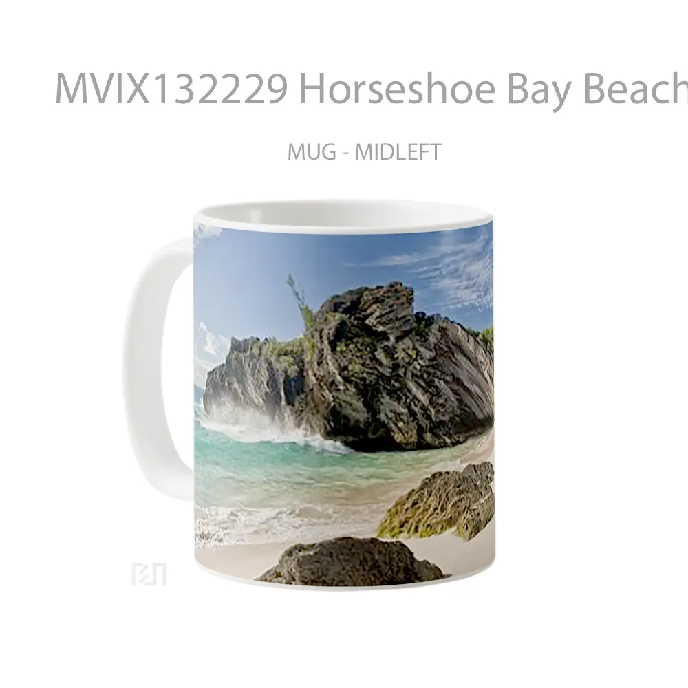 Mug Horseshoe Bay Beach Gelas Pemandangan Alam - All-side / Desain