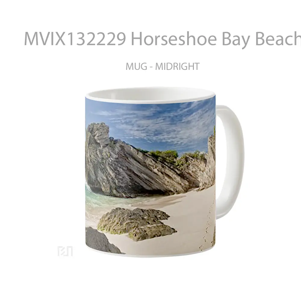 Mug Horseshoe Bay Beach Gelas Pemandangan Alam - All-side / Desain
