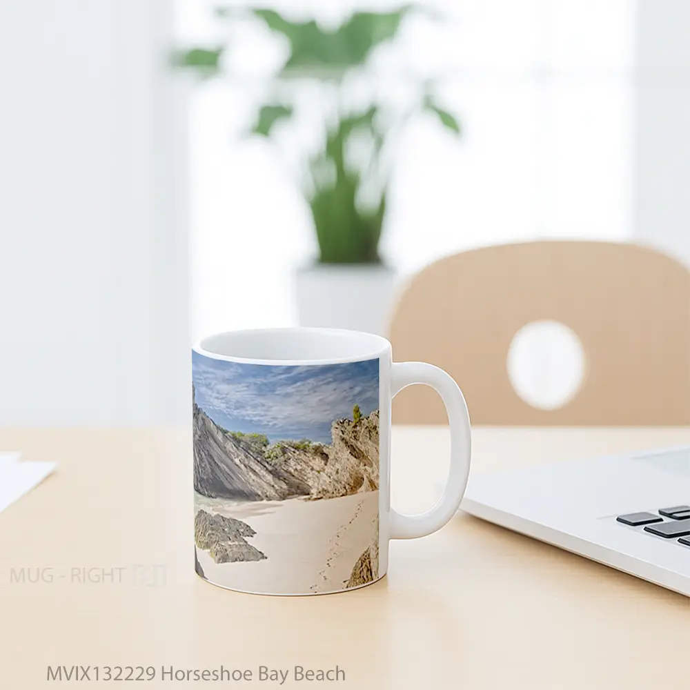 Mug Horseshoe Bay Beach Gelas Pemandangan Alam - All-side / Desain