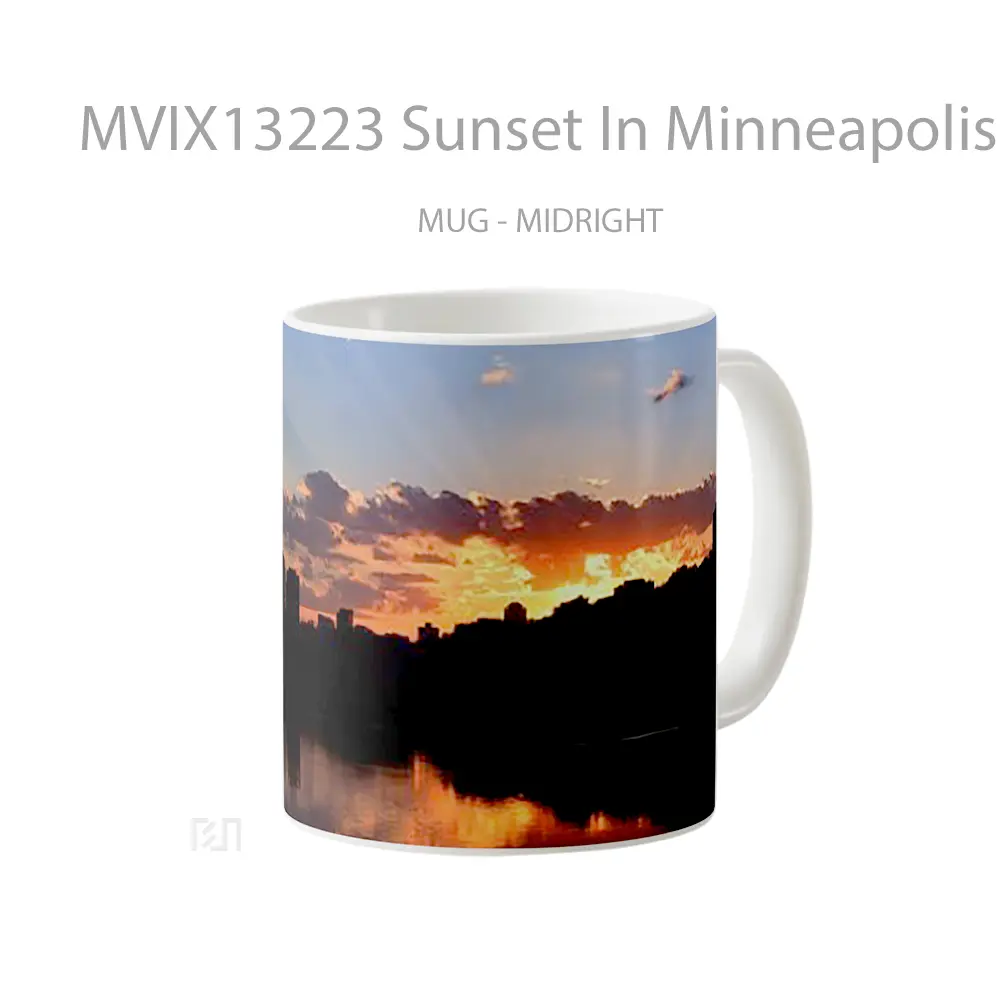 Mug Sunset In Minneapolis Gelas Pemandangan Alam - All-side / Desain