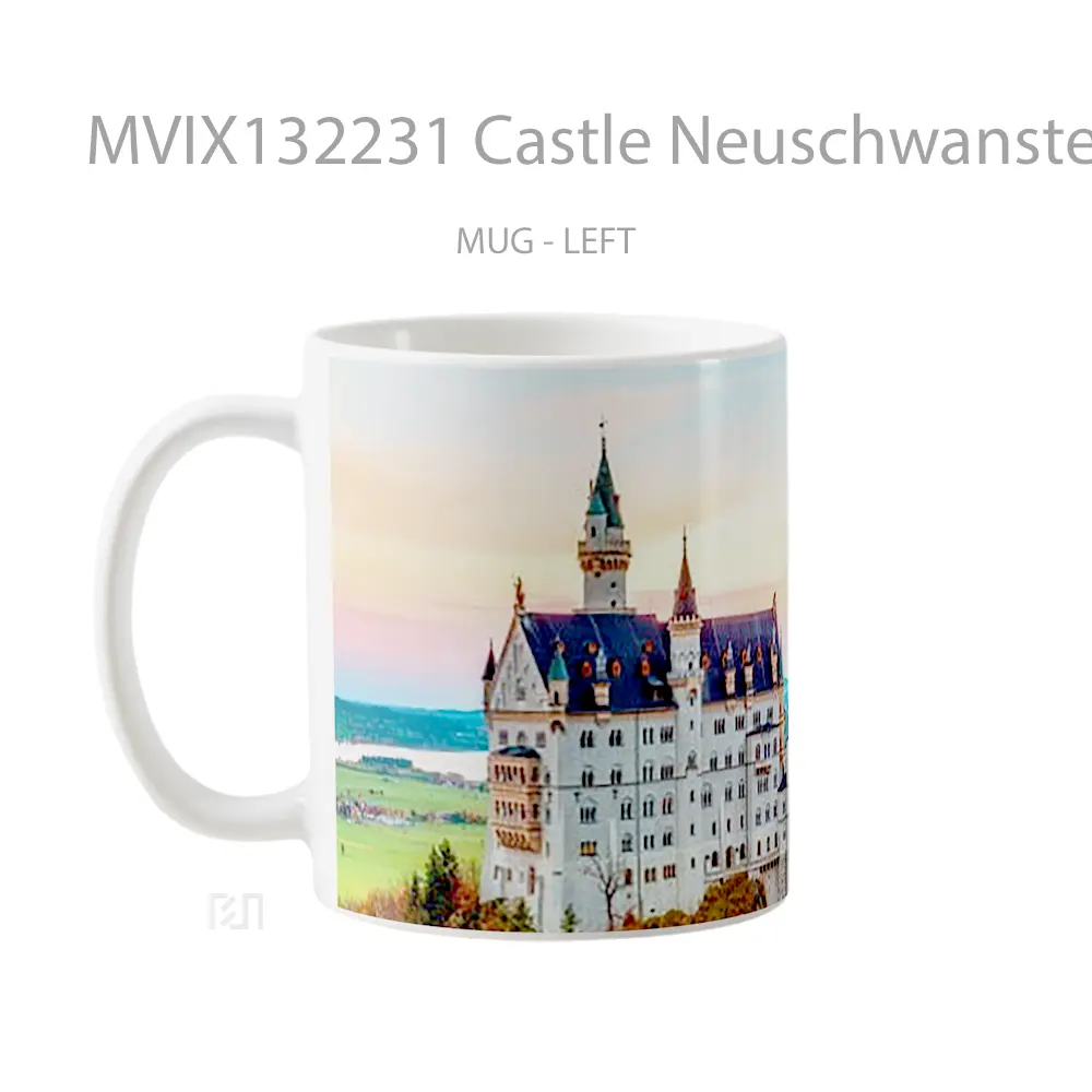 Mug Castle Neuschwanstein Gelas Keramik Unik - All-side / Desain