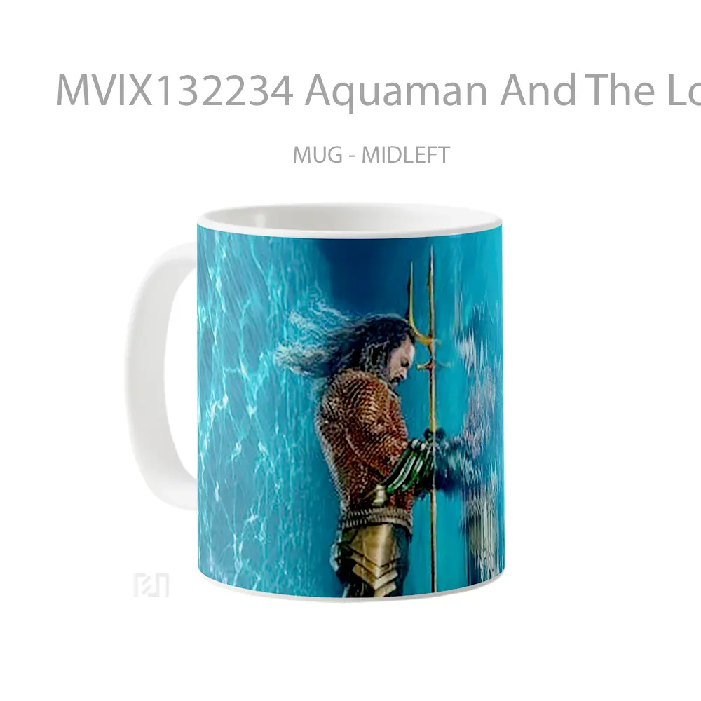 Mug Aquaman And The Lost Kingdom V3 Gelas Superhero - All-side / Desain